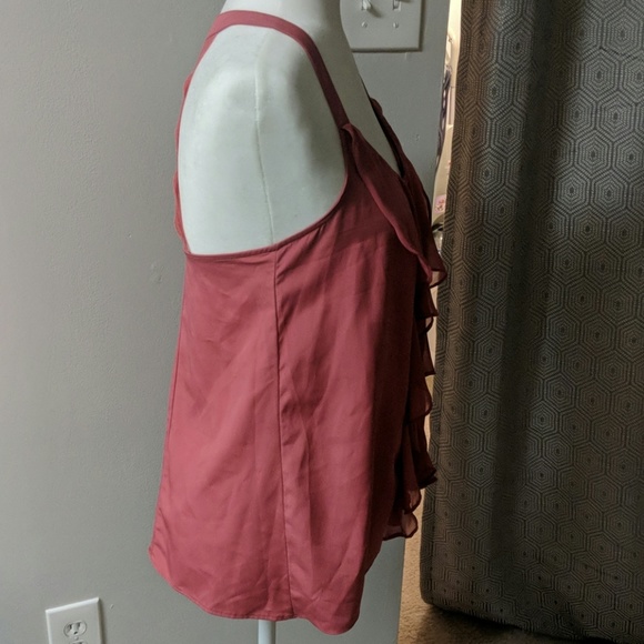 Flowy Ruffled Pink Blouse - Picture 3 of 4